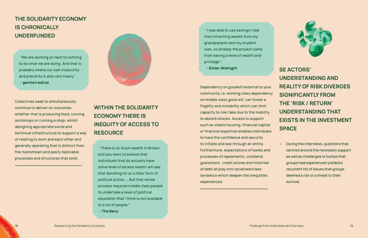 Findings spread on chronic underfunding and inequity of access to resources, with organiser quotes