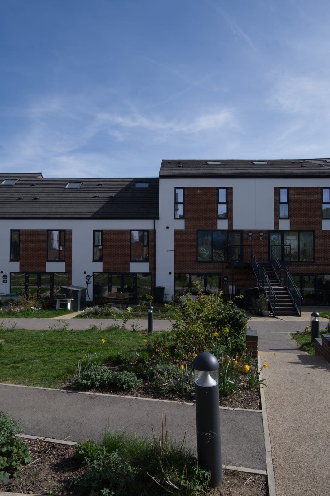 Residents outside the Chapeltown Cohousing (ChaCo) community building